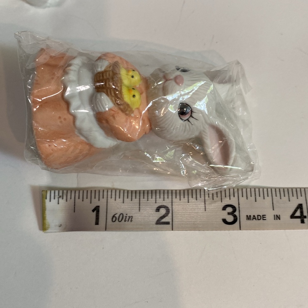 Vintage Homco Easter Bunny Holiday 4 Piece Family New e - Picture 13 of 13